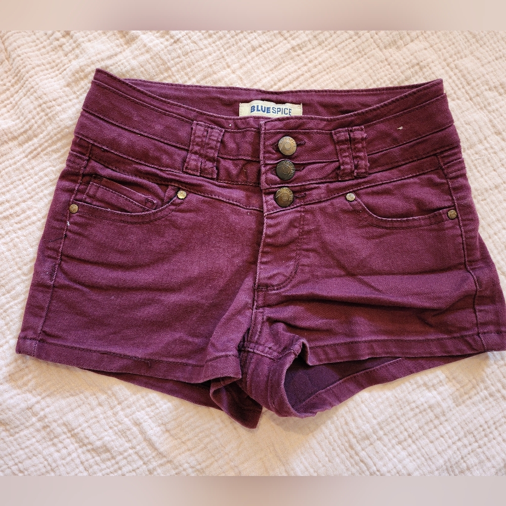 Womens Red Blue Spice Shorts